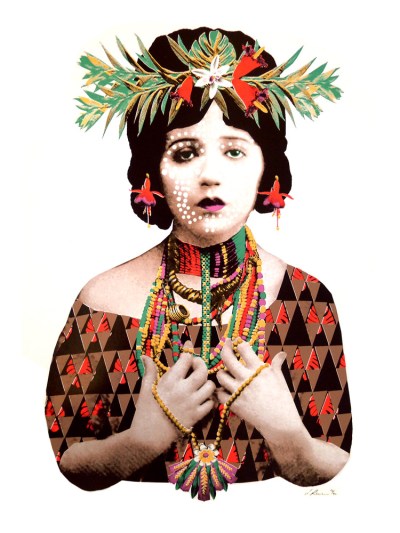 Johnattan-Reiner Totem-Rhea-tribal-costume-make-up-of-cabbages-and-kings